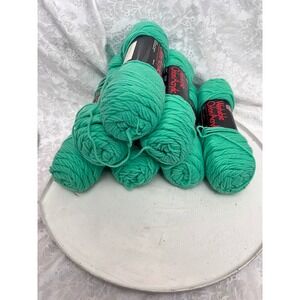 7 Skeins VIP Washable Orlon Acrylic Yarn Nile Green 1017 Worsted 4oz Vintage